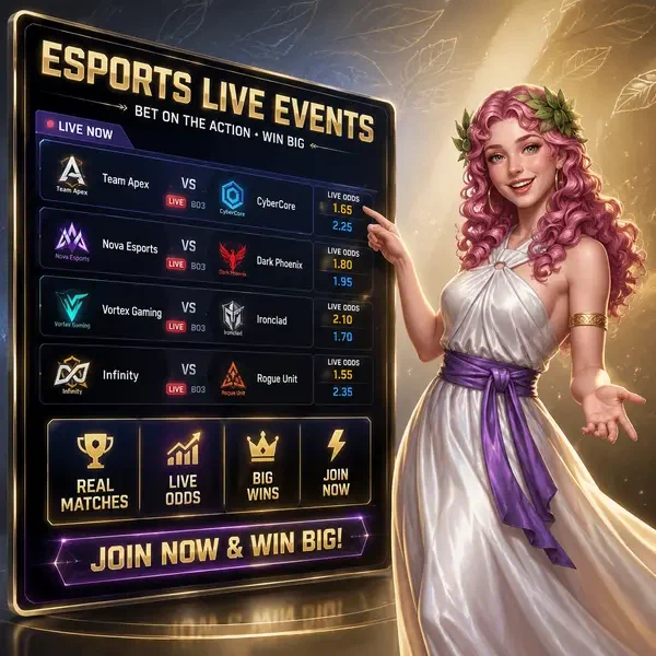 Muse mélodieuse pointant vers le classement esports lors d'un tournoi Live LiraSpin
